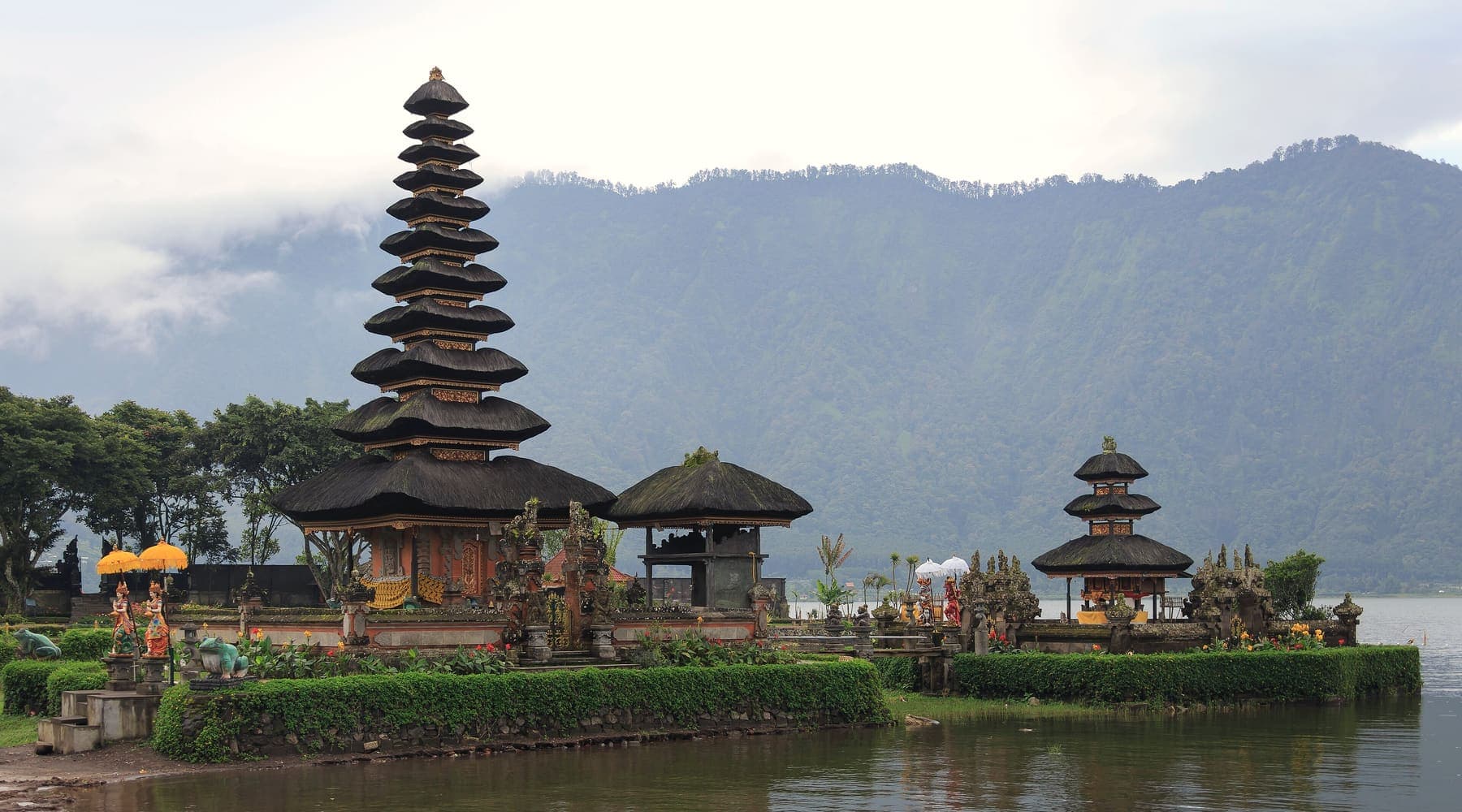 Pura Ulun Danu Bratan temple on Lake Bratan