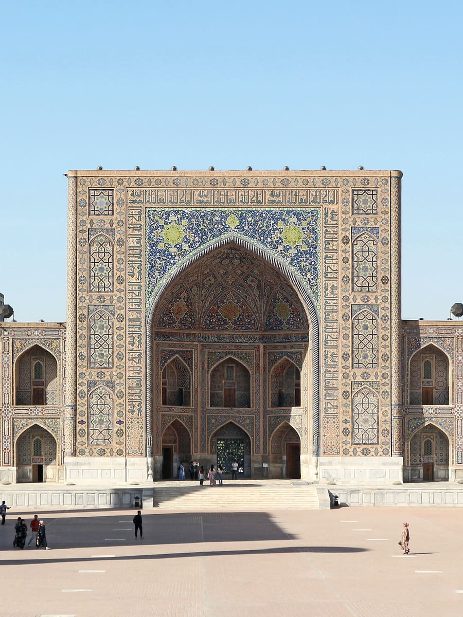 The Tilya-Kori Madrasa on the Registan in Samarkand