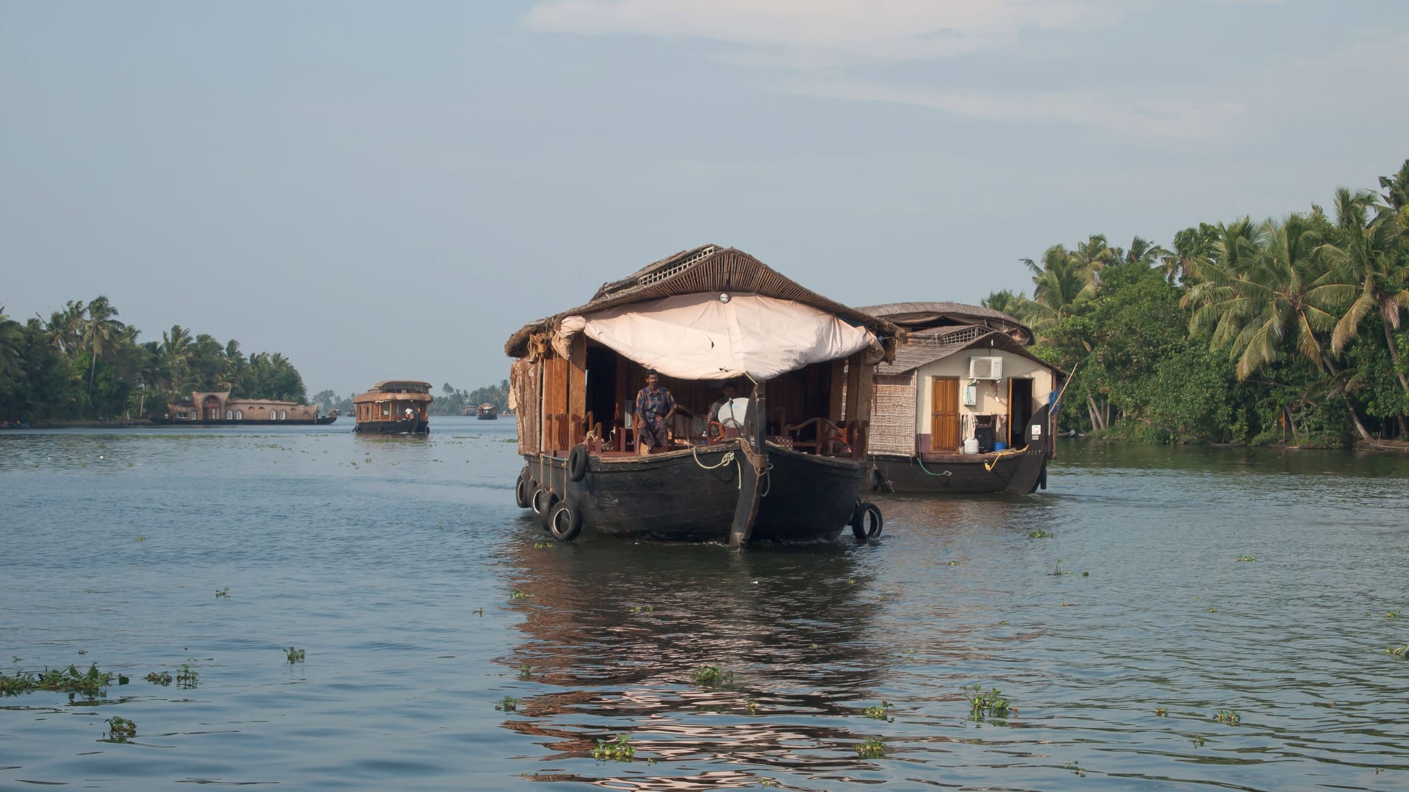 A houseboat on the Kerala backwaters